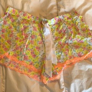 NWOT VS floral lounge shorts